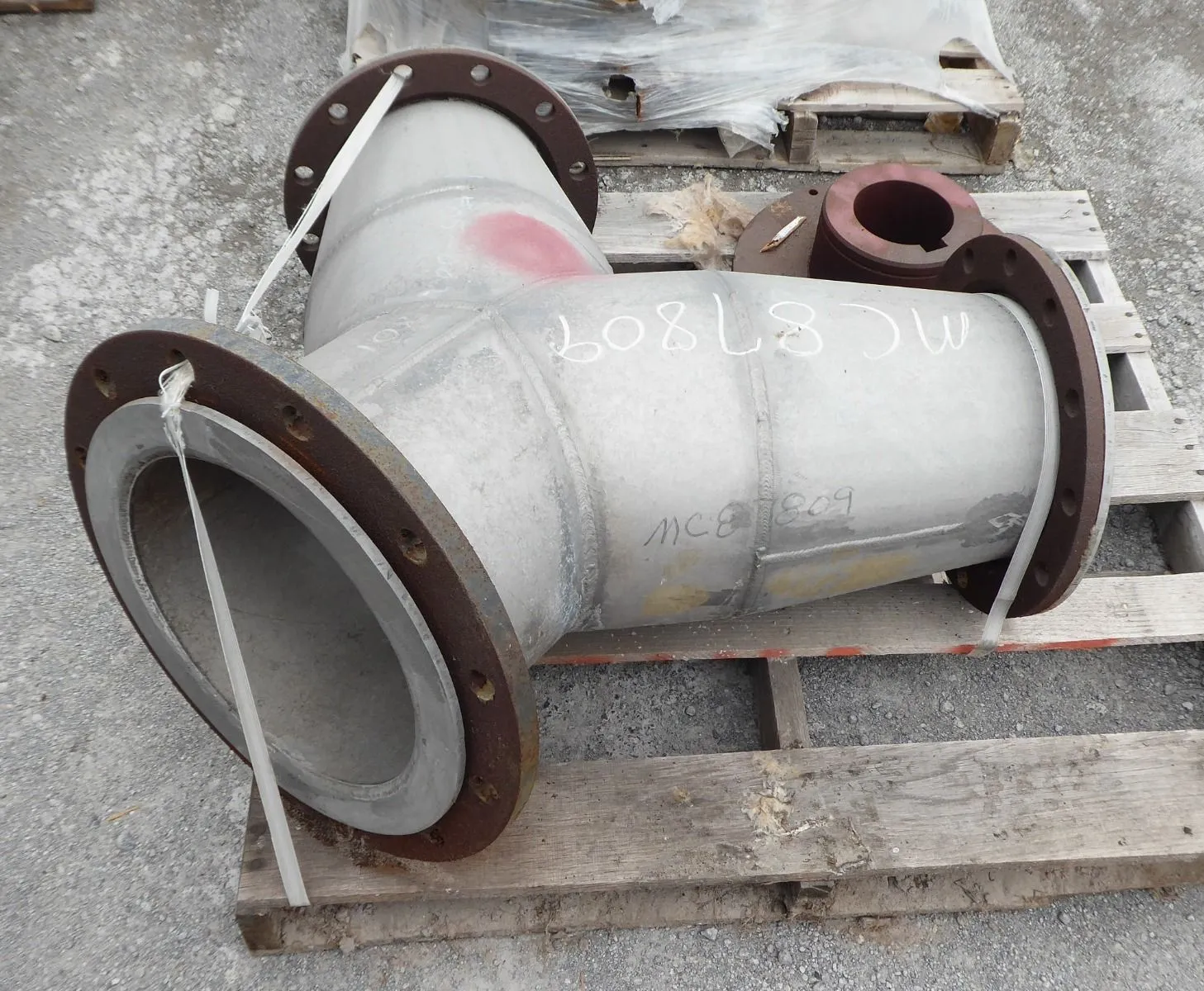 Unbranded 13" Inlet 10-1/4" Outlet 316 Stainless Y Junction Pipe Surplus