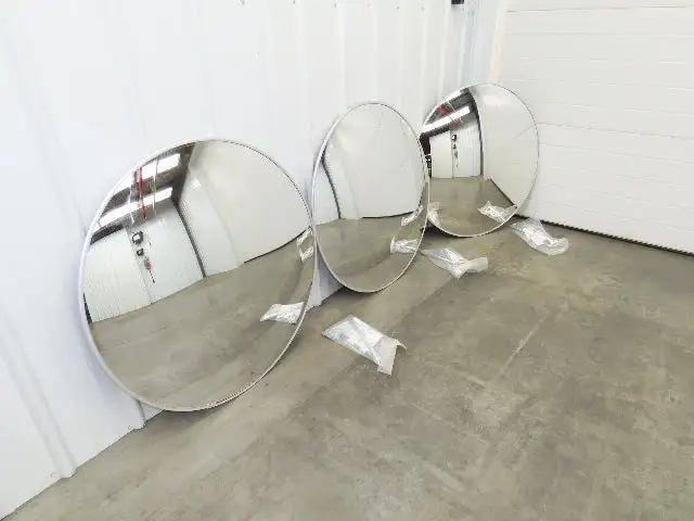 Uline 1CYX8 Jumbo Convex Safety Mirror 36" Acrylic Indoor Lot of 3