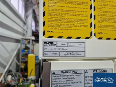 NEW Engel Machinery Inc Engel Injection Molding Machine for Precise Plastic Parts, Model e-victory 765H/170W/400 combi