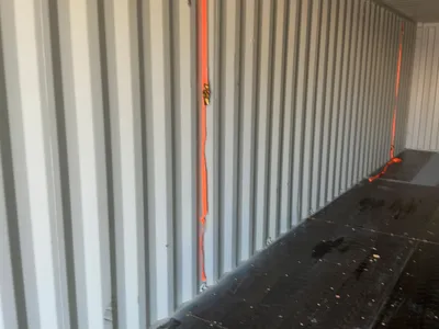 2026 40’L x 8’W x 9’ 6”T High Cube Shipping/Ground Container, swing doors on one end and four sets o...