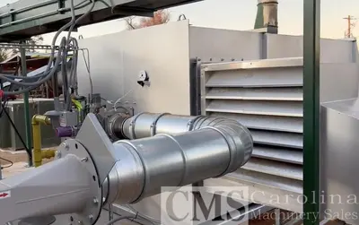 USED CUSTOM BUILT FLUID BED DRYER FOR SHAVINGS, SAWDUST & HEMP PRODUCTS