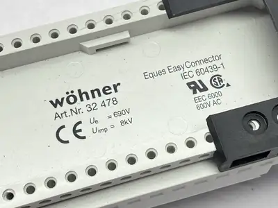 Used Wohner EQUES 60Classic Busbar Component Support Misc Electrical & Power Parts Michigan US | Maverick Industrial Sales #1401295