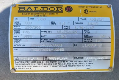 NEW BALDOR 5 HP
