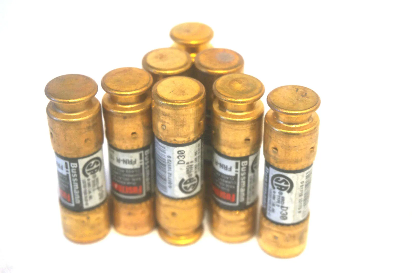 8 NEW BUSSMANN FUSETRON FRN-R-10 FUSES FRNR10