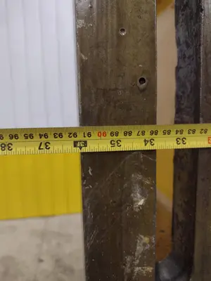 96" H X 36" W X 36" D PRECISION HIGH HEAVY DUTY SLOTTED ANGLE PLATE: STOCK #23016