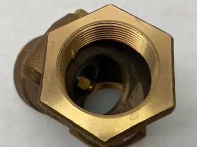USED NIBCO SWING CHECK VALVE 1-1/2" BRONZE BODY