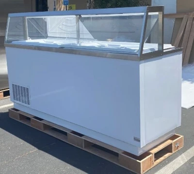 171-0085 88” Self Contained Ice Cream Dipping Cabinet