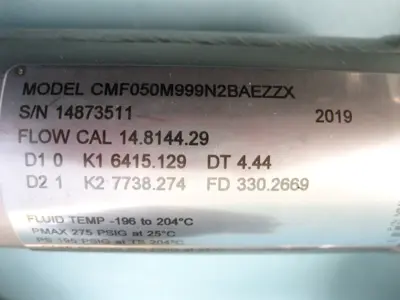 Used Micro Motion CMF050 M999N2BAEZZX Sensors New Hampshire US | Bitter End Trading #1452747