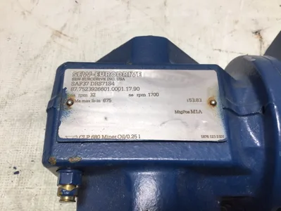 Sew-Eurodrive left angle gear drive SAF37 DRS71S4