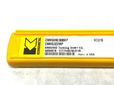 USED KENNAMETAL KENLOC™ NEGATIVE INSERTS CNMG090308MP