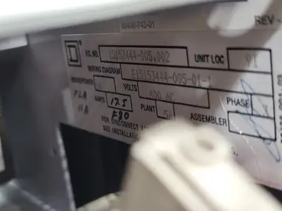 USED SQUARE D MODEL 6