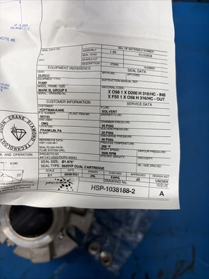 New | in-Stock John Crane 5600 Pump Parts Indiana US | J&J Industrial Supply #1232759