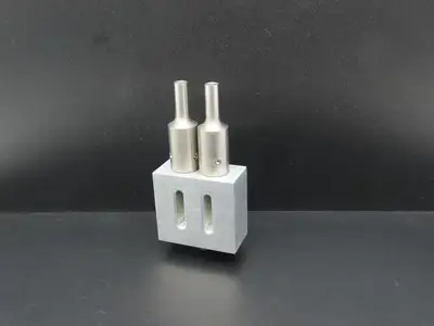 SH153B Ultrasonic Welding 3/8" Double Horn Slotted Aluminum Plate 2.5"x 2.28"