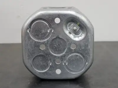 4" x 2-1/8" Electrical Octagonal Outlet Box 21.5 cu in