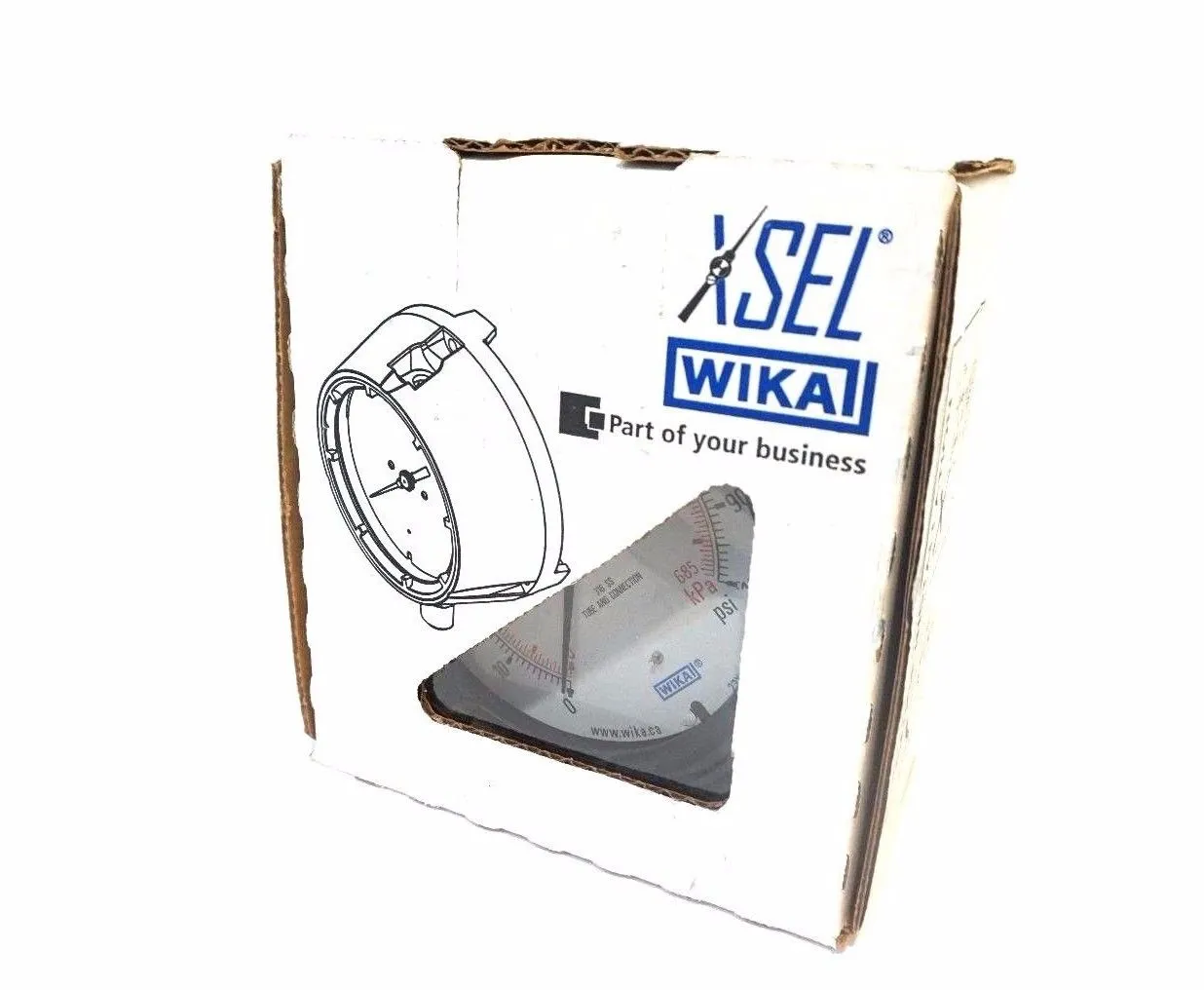 NEW WIKA 9837787 PRESSURE GAUGE TYPE 233.34 4.5"