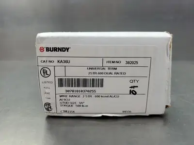 Burndy KA36U Universal Terminal Lug Connector, (2STR-600) 4D-11