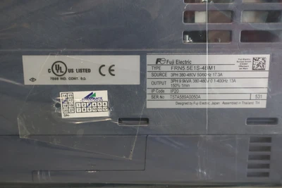 New | in-Stock FUJI ELECTRONICS FRN5.5E1S-4BM1 Variable Speed Drives Connecticut US | BG Industrial Surplus #472918