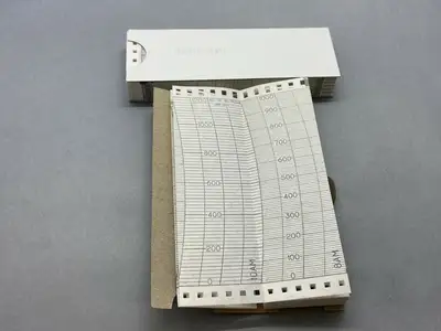 NEW GRAPHIC CONTROLS FANFOLD STRIP CHART PAPER