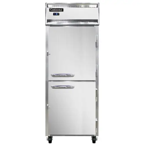 Continental 1FESNSAHD 28 1/2" One Section Reach In Freezer, (2) Right Hinge Solid Doors, 115v