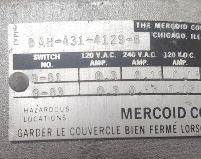 NEW MERCOID DAH-431-4129-6