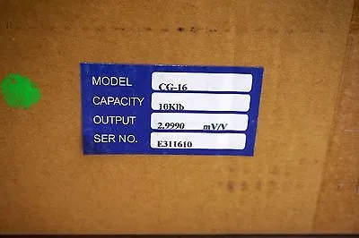 NEW COTI GLOBAL SENSORS CG-16 LOAD CELL CG16