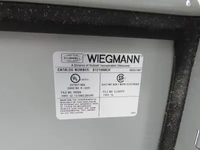 Used WIEGMANN _UNKNOWN_ Electrical Boxes Indiana US | Arrow Industrial #1316864