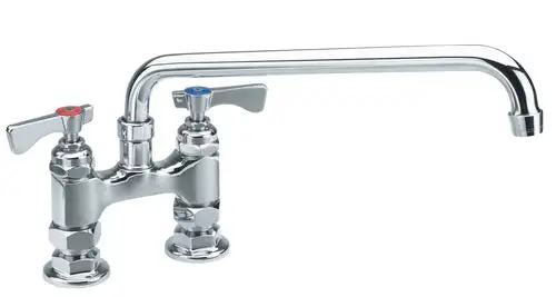 Krowne 15-406L Deck Mount Faucet - 6" Swing Spout, 4" Centers