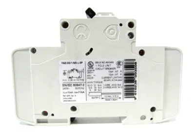 LOT OF 3 NEW EATON FAZ-D3/1-NA-L-SP CIRCUIT BREAKERS FAZD31NALSP