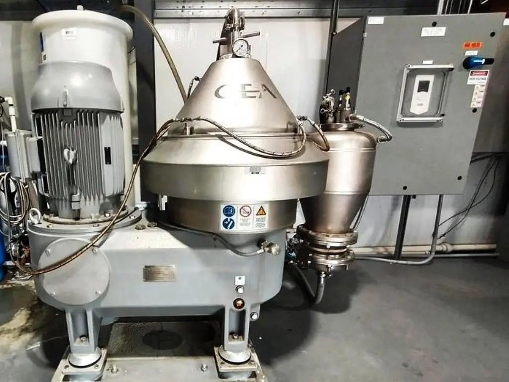 Westfalia SSE 80-06-077 Hydrostop CIP clarifier, Duplex SS.
