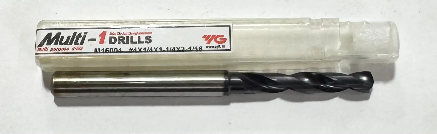 YG No.4 HSS-PM Screw Machine Drill 2 Flute TiAlN Coated