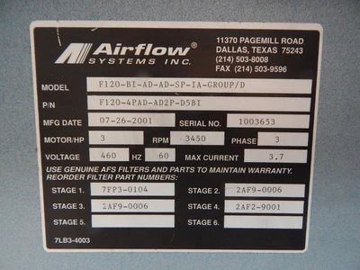 Used AIRFLOW _UNKNOWN_ Fume Extractors | OCO Industrial #1749276