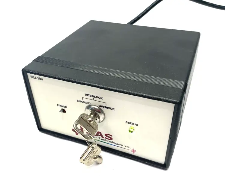 Used HAAS LASER TECHNOLOGIES SHUTTER INTERLOCK UNIT W/ KEY 120V 1-PH Misc Industrial Equipment | Maverick Industrial Sales #1098775