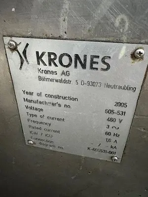 USED 2005 KRONES UNIMODUL