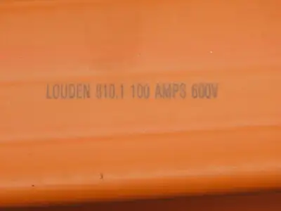 Acco 810.1-R Louden Dual Conductor Bottom Entry Bus Bar Monorail Crane 10'