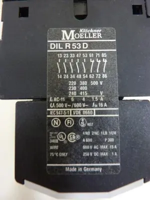 USED KLOCKNER MOELLER DILR53D
