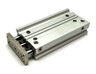 Used SMC COMPACT SLIDE BEARING GUIDE CYLINDER 20MM BORE 100MM STROKE Pneumatic Cylinders | Maverick Industrial Sales #1101305