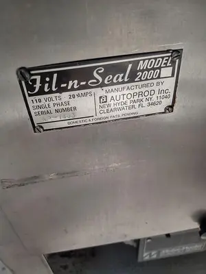 Autoprod 75mm cup filler with foil over seal