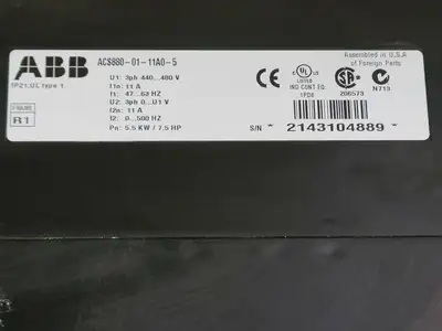 USED ABB ACS880-01-11A0-5
