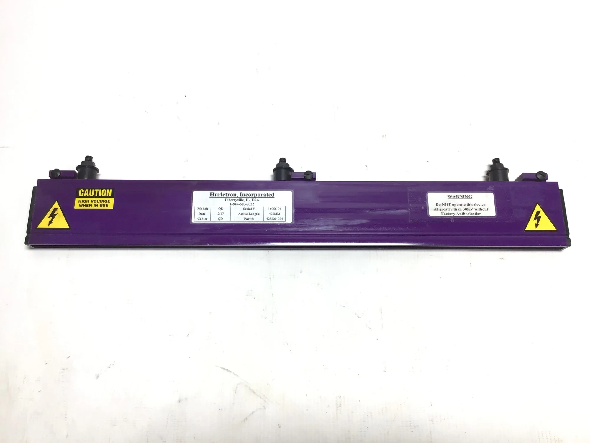 HURLETRON 428220-024 – QD NSNP Charge Static Bar Active Length 475MM