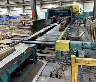 74" x 0.375" x 60,000 Lb Herr Voss Cut To Length Line