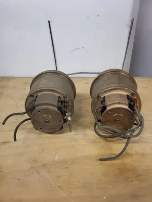 Pair of Vintage Sperry Gyroscope Voltage Receiver Motors