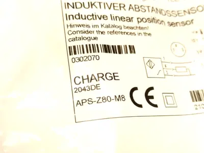 0302070, APS-Z80-M8 | Schunk APS-Z80-M8 Inductive Linear Position Sensor 0302070 - New
