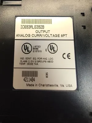 Used GE FANUC IC693ALG392B PLC Input & Output South Carolina US | ESS Industrial Equipment Sales #1275131