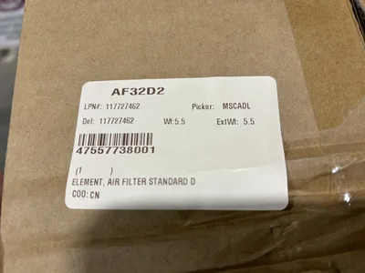 Ingersoll Rand 47667738001 Element Air Filter Standard D