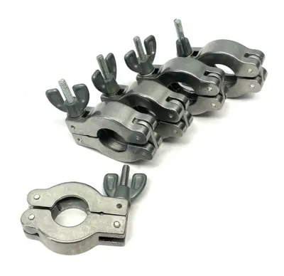USED AGILENT QUICK-CLAMP, WING NUT, NW10/16, METALLIC FINISH