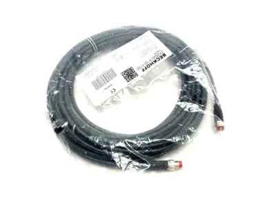 USED BECKHOFF DOUBLE ENDED POWER CABLE M8 4-PIN FEMALE 10M