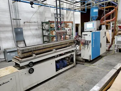 KRAUSS-MAFFEI KME 60 SX      Krauss Maffei Used KME 60 SX Profile Extrusion Line –  2015