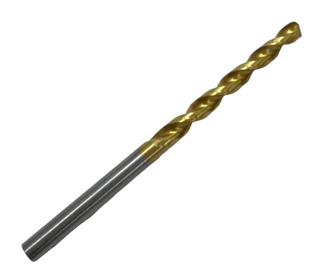 Guhring 4.9mm HSS Drill Bit, Jobber Length, Tin Coated 130° Parabolic Flute