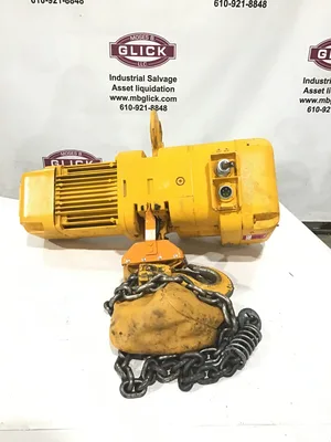 Harrington 2 Ton Electric Chain Hoist 15/5 FT/Min w/ 3 Phase Induction Motor