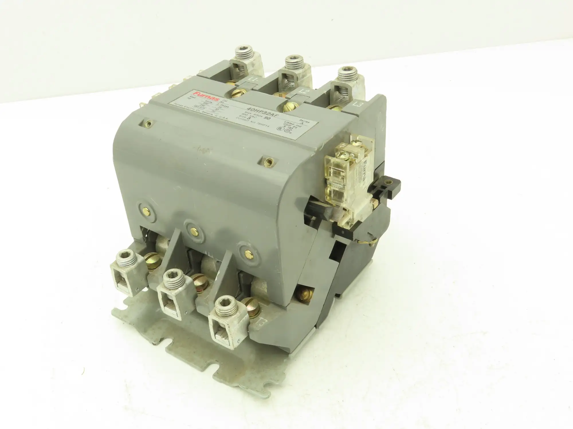 Furnas 40HP32AF Contactor Motor Starter 3Ph 600v 50Hp Ser A Coil 120v Size 3 90A